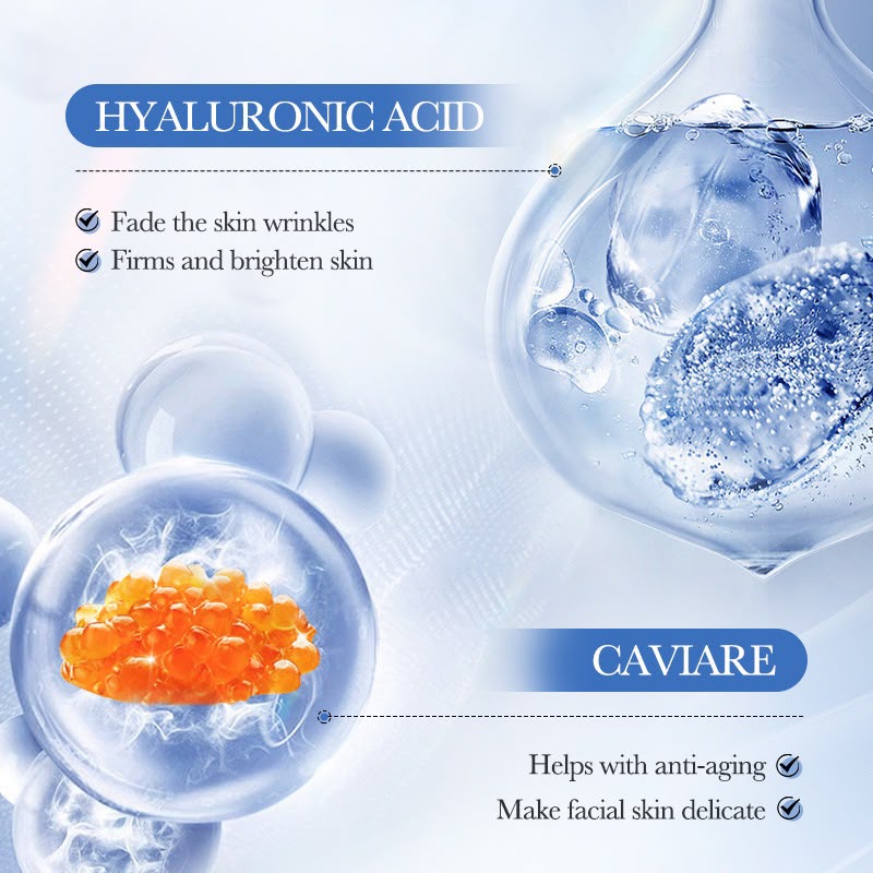 Sadoer caviar moisturizer ingredients — hyaluronic acid and caviar for firm bright skin
