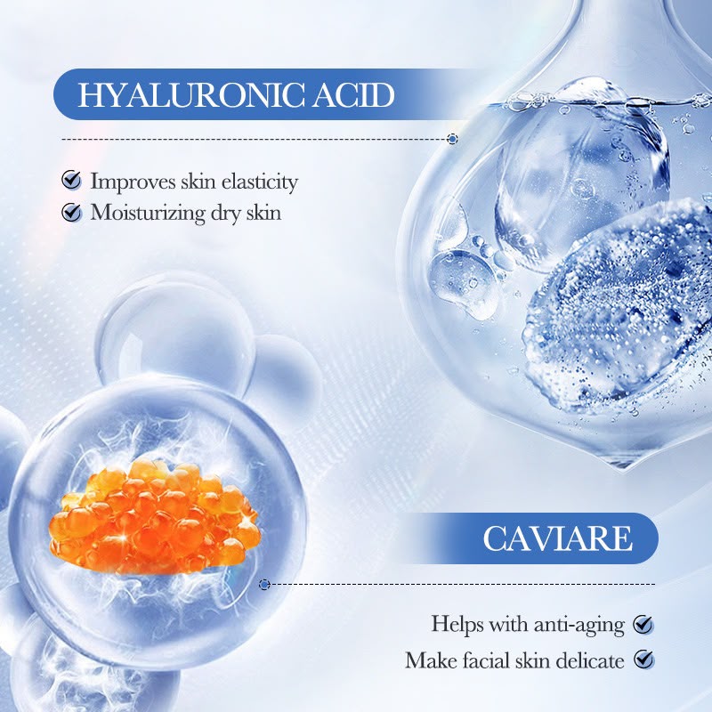 Sadoer caviar cleanser ingredients — hyaluronic acid and caviar for skin elasticity