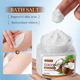 SADOER Coconut Bath Salt Scrub 350g - Soft and Exfoliating Body Scrub