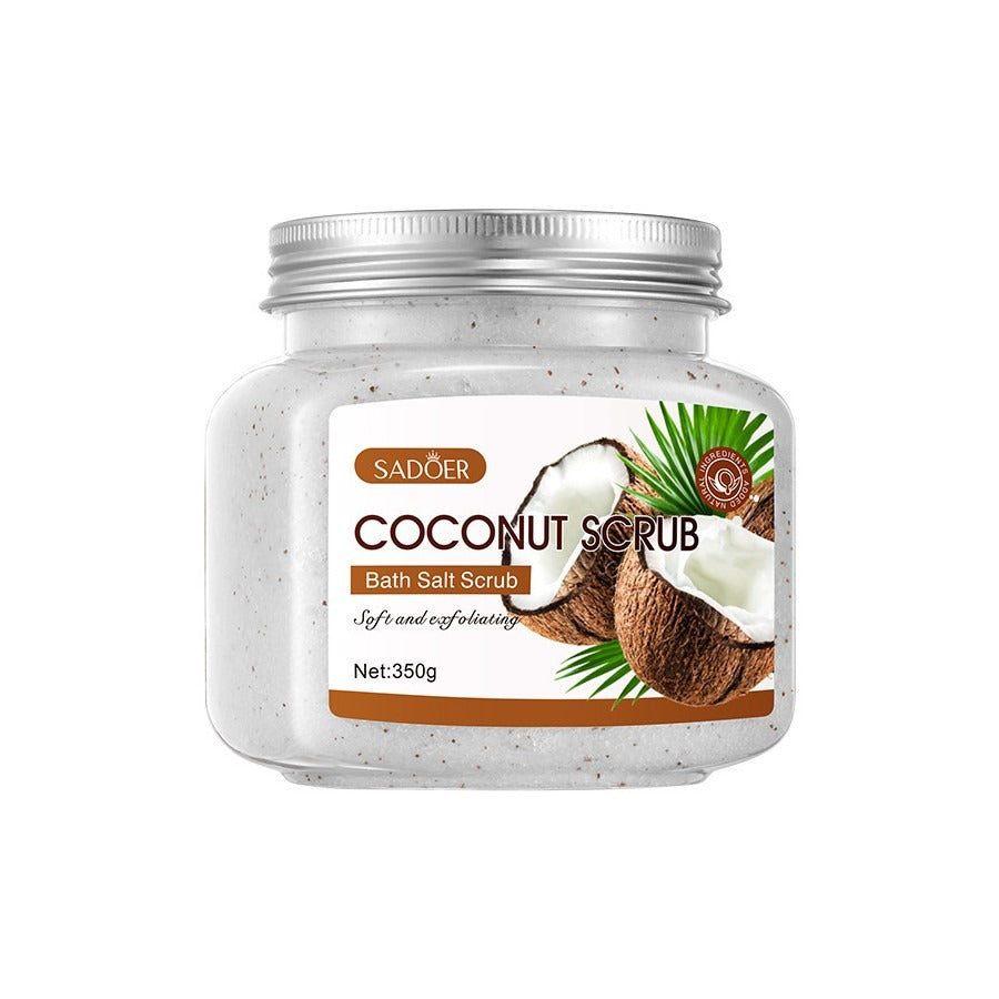 SADOER Coconut Bath Salt Scrub 350g - Soft and Exfoliating Body Scrub