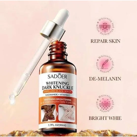 SADOER Whitening Dark Knuckle Serum bottle with dropper 50ml