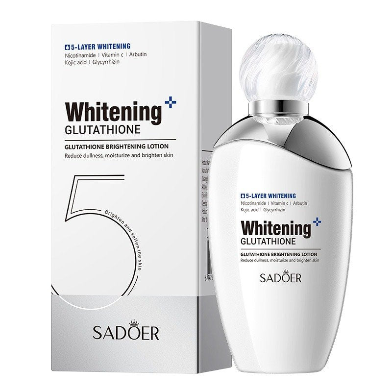 Sadoer Whitening Glutathione Brightening Lotion - bottle with box, 5-Layer Whitening, big 5