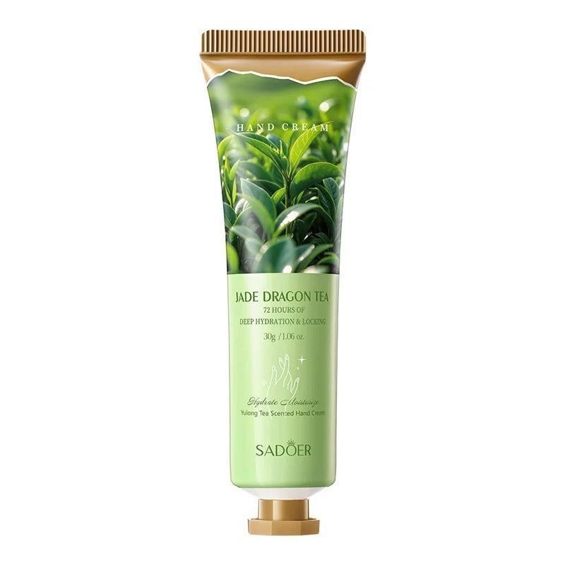 SADOER Jade Dragon Tea Hand Cream 30g - Buy Online in Pakistan at Cosmia.pk - jade dragon tea yulong scented hand cream tube with gold cap, 30g