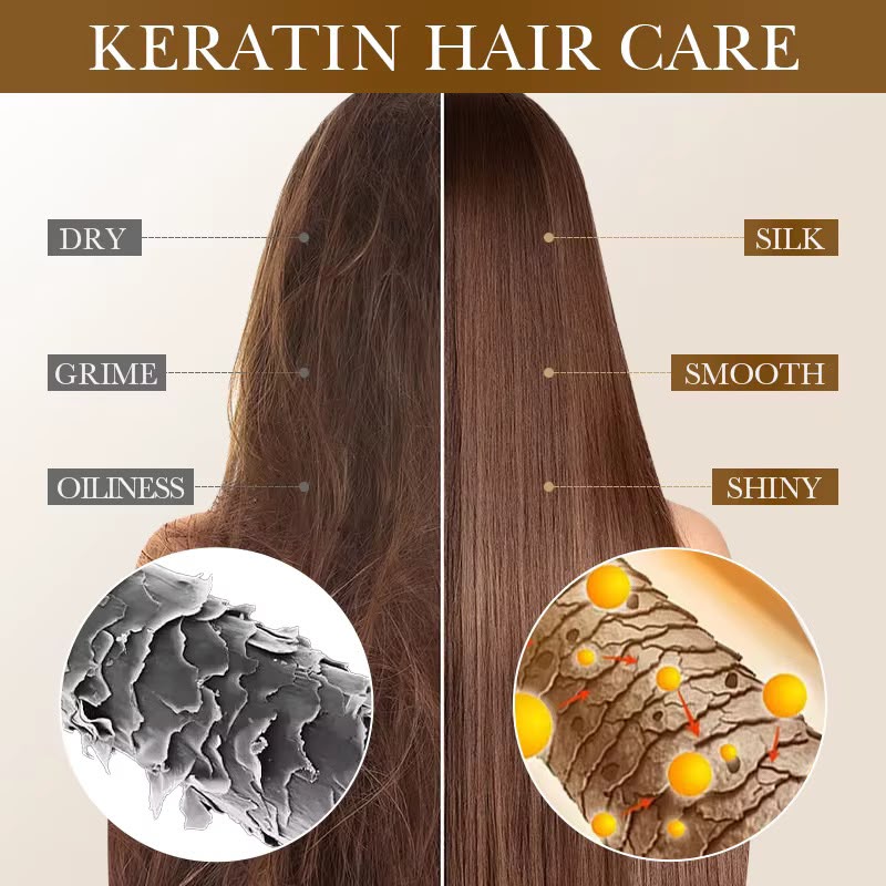 Sadoer Keratin Polypeptide Shampoo 750ml - 750ml family size bottle