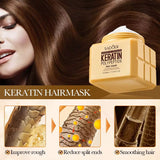 Sadoer Keratin Repair Keratin Polypeptide Hair Mask 500ml - Buy Online in Pakistan at Cosmia.pk - improve rough hair, reduce split ends