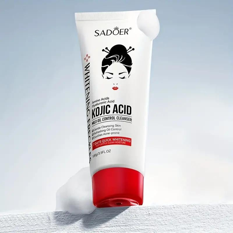 Sadoer amino acids hyaluronic acid kojic acid cleanser tube