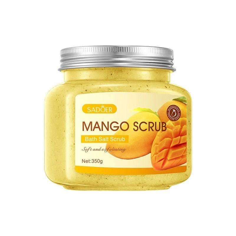 SADOER Mango Bath Salt Scrub 350g - Soft and Exfoliating Body Scrub