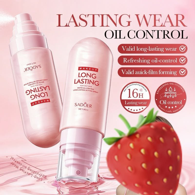 Sadoer Long Lasting Setting Spray 90ml lasting wear oil control graphic - 16H lasting wear