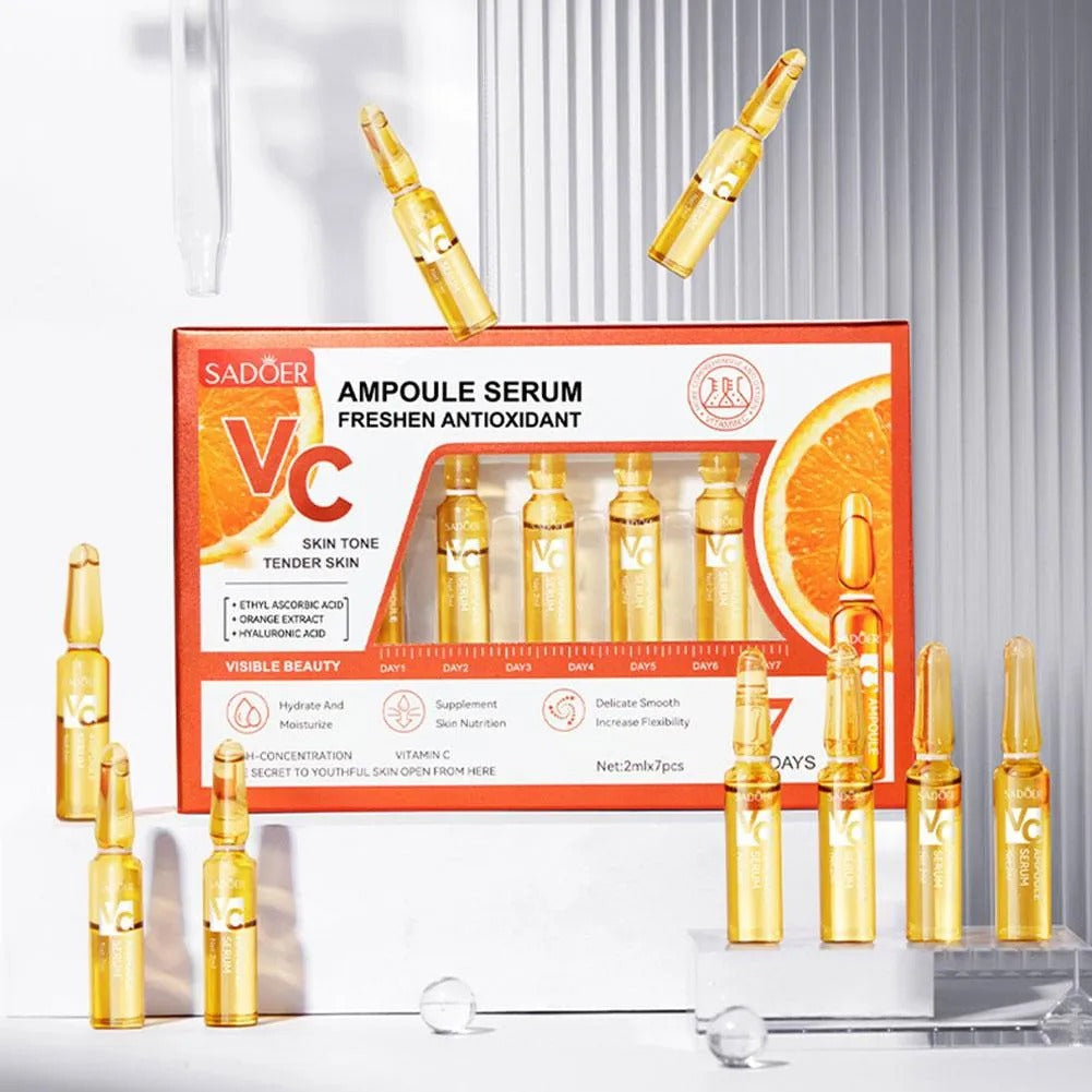 SADOER VC Ampoule Serum Freshen Antioxidant 2ml x 7pcs - Buy Online in Pakistan at Cosmia.pk