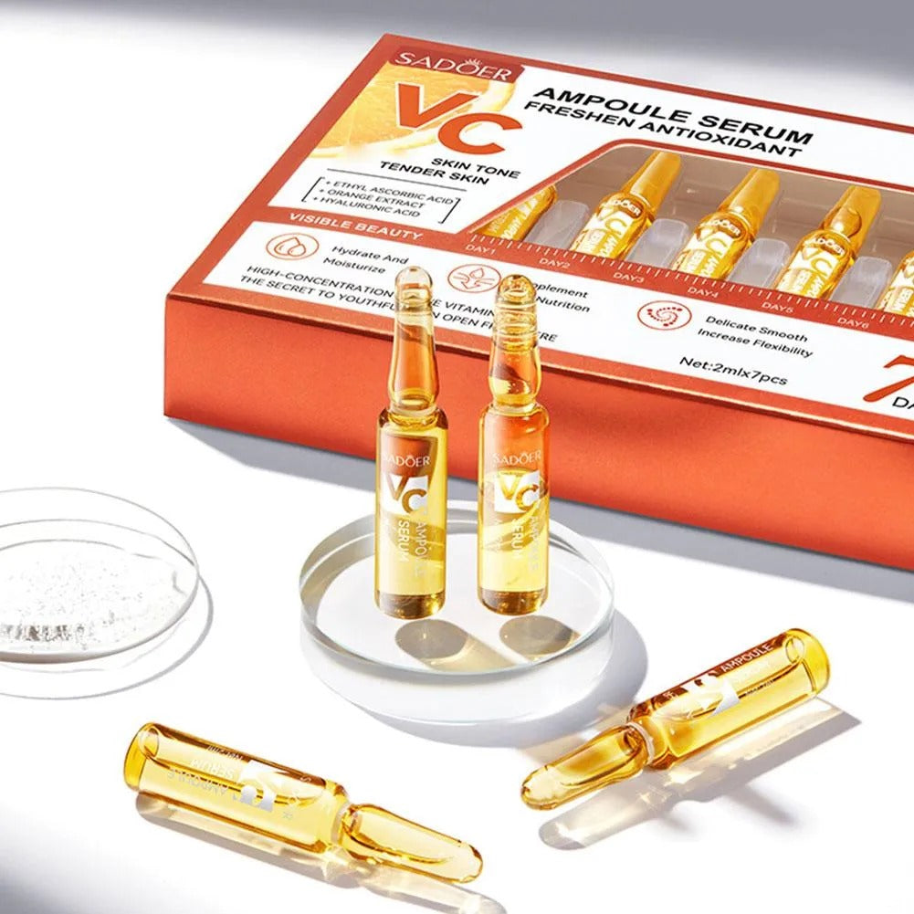 SADOER VC Ampoule Serum Freshen Antioxidant 2ml x 7pcs - Buy Online in Pakistan at Cosmia.pk