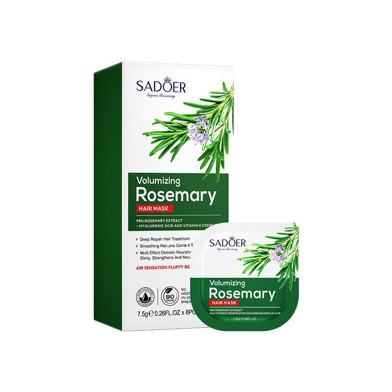 SADOER Volumizing Rosemary Hair Mask 8PC box and pod - rosemary extract hair treatment