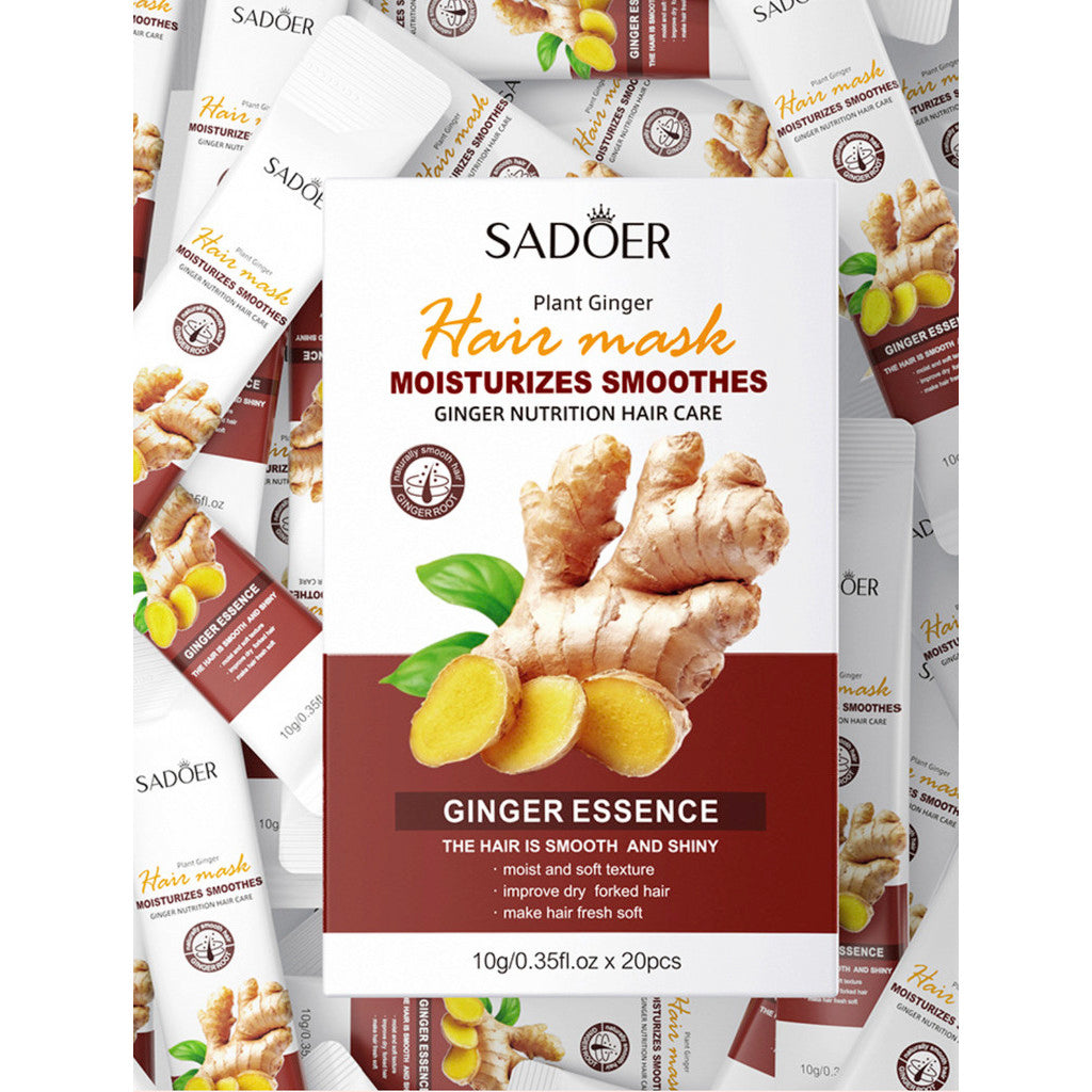 SADOER Plant Ginger Hair Mask - 20 PCS Pack
