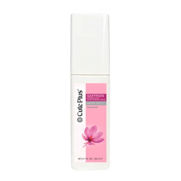 Cute Plus White Series Saffron Fairness Glow Facial Massage Cream - Buy Online in Pakistan at Cosmia.pk