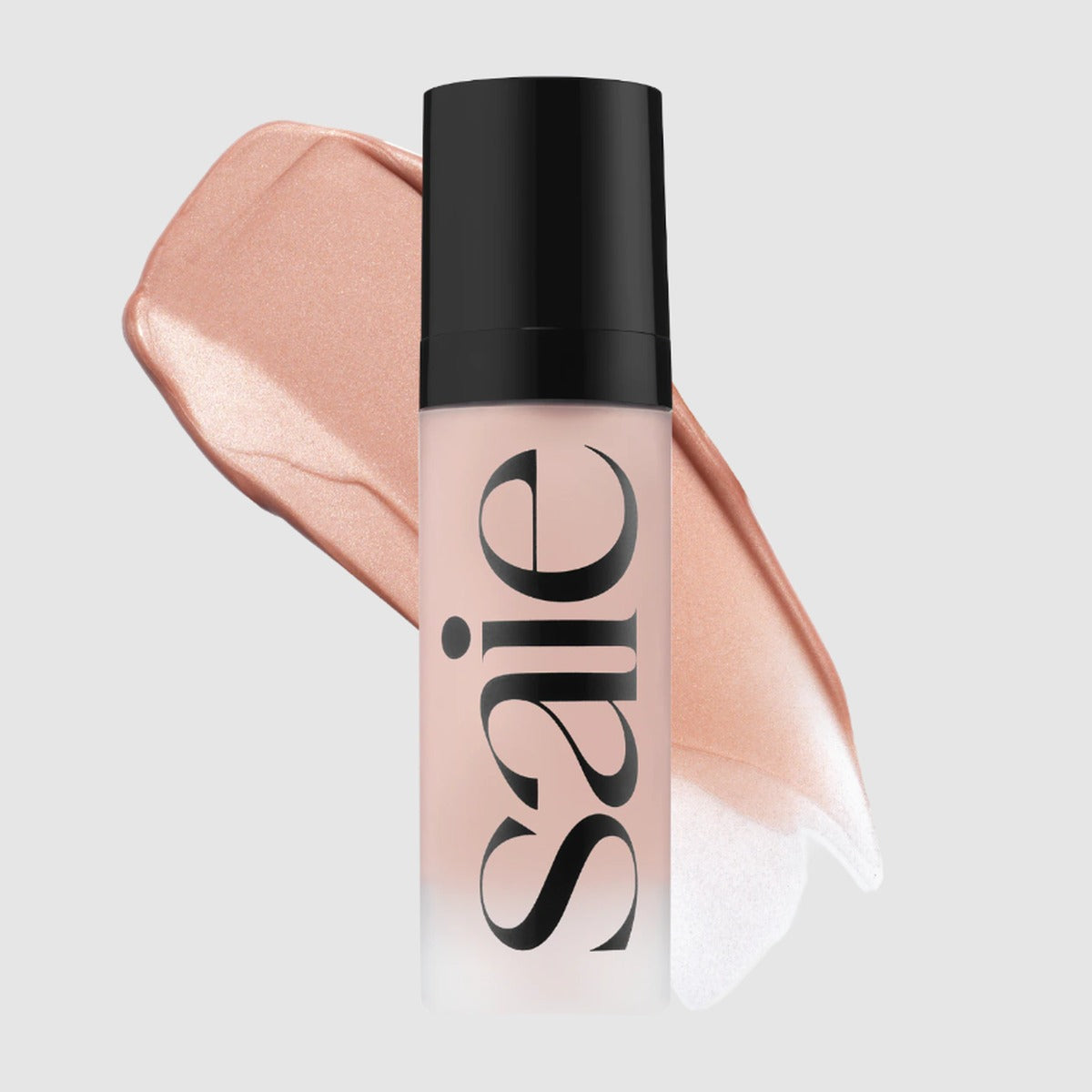 Saie Glowy Super Gel Mini in Roseglow - 15ml bottle and swatch