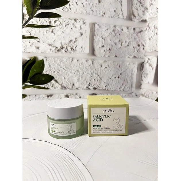 SADOER Salicylic Acid 3% Acne Repair Cream 50g - Buy Online in Pakistan at Cosmia.pk - acne repair cream set