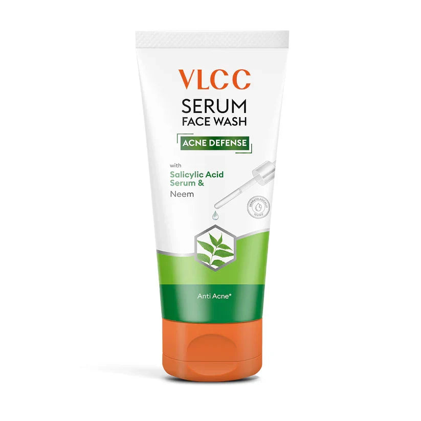 VLCC Acne Defense Serum Face Wash with Salicylic Acid Serum & Neem - 150ml - Buy Online in Pakistan at Cosmia.pk