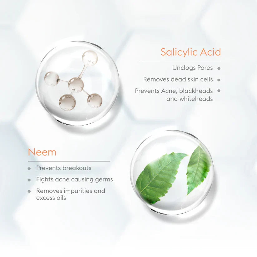 VLCC Acne Defense Serum Face Wash with Salicylic Acid Serum & Neem - 150ml - Buy Online in Pakistan at Cosmia.pk