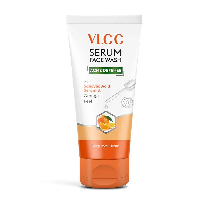 VLCC Acne Defense Serum Face Wash with Salicylic Acid Serum & Orange Peel - 150ml - Buy Online in Pakistan at Cosmia.pk