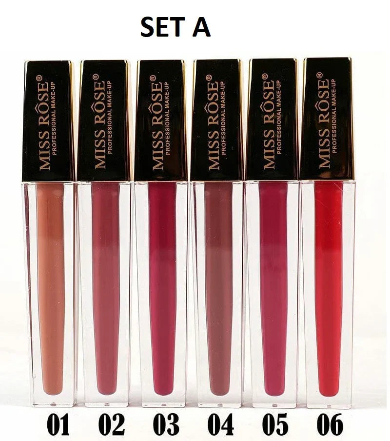 Miss Rose Lip Gloss Pack of 6 - Buy Online in Pakistan at Cosmia.pk