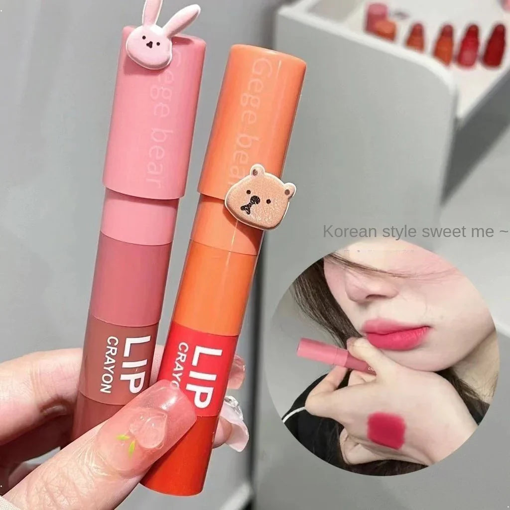 Gege Bear Lip Crayons 4in1 Lipstick - Buy Online in Pakistan at Cosmia.pk