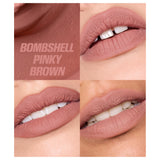 Huda Beauty Liquid Matte Mousse in Bombshell Pinky Brown - shade range