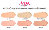 Aqua Color Line Stay Matte Mousse Foundation - Buy Online in Pakistan at Cosmia.pk
