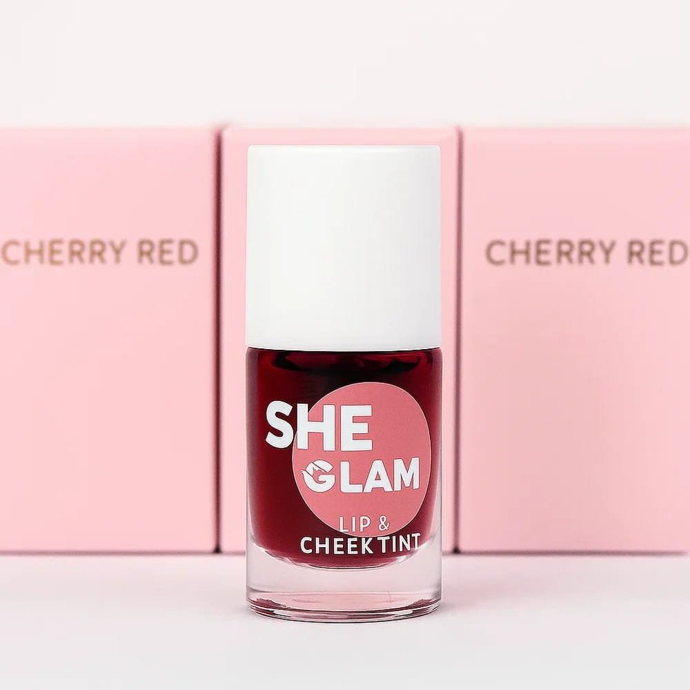 SHEGLAM Lip & Cheek Tint - CHERRY RED