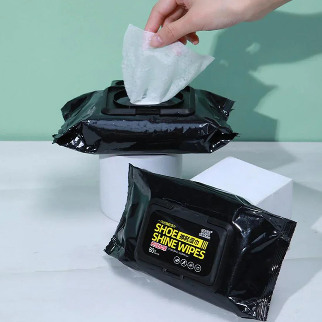 Shoe Shine Wipes - 80 Pcs - Buy Online in Pakistan at Cosmia.pk