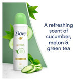Dove Go Fresh Cucumber &amp; Green Tea Body Spray – 250ml - Buy Online in Pakistan at Cosmia.pk