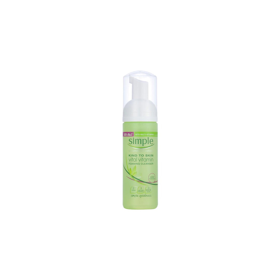 Simple Kind to Skin foaming cleanser with multi-vitamins