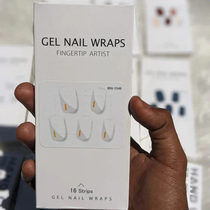 Multi Color Gel Nail Wraps With UV light (16 nail strips) - Buy Online in Pakistan at Cosmia.pk
