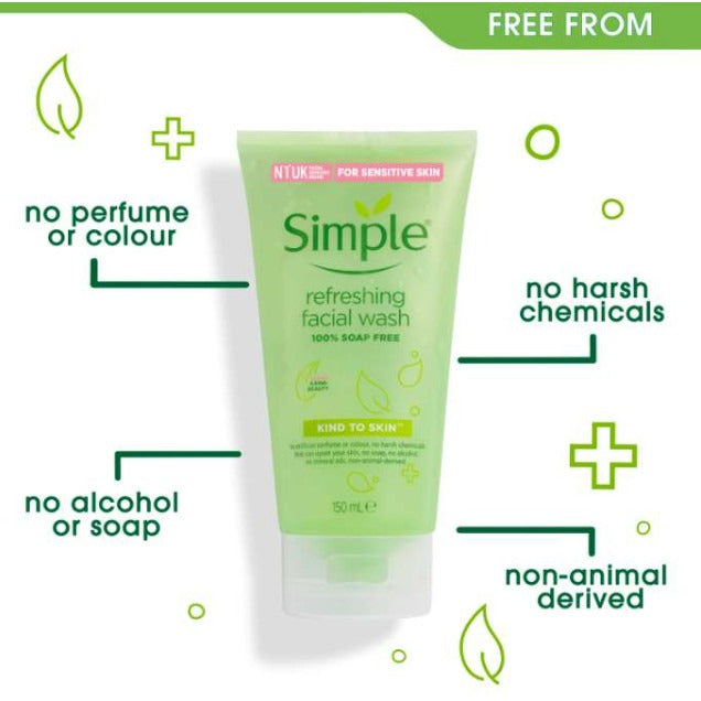 Simple Refreshing Facial Wash Gel 150ml - Buy Online in Pakistan at Cosmia.pk