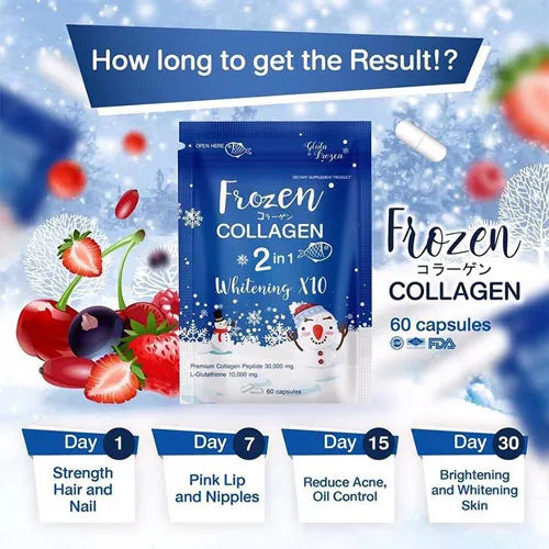 Frozen Collagen 2-in-1 Whitening – 60 Capsules - Buy Online in Pakistan at Cosmia.pk