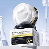 SADOER Snail Collagen Anti-Wrinkle Firming Cream 120g - Buy Online in Pakistan at Cosmia.pk - snail collagen firming cream box and jar