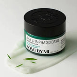 Some By Mi AHA BHA PHA 30 Days Miracle Cream 60g - green jar with black lid front view