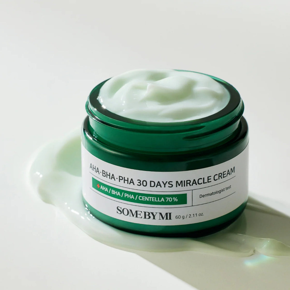 Some By Mi 30 Days Miracle Cream 60g - open jar showing cream texture