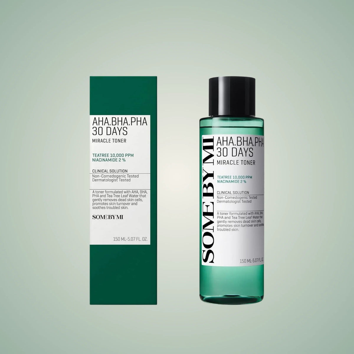 Some By Mi 30 Days Miracle Toner 150ml with green box packaging