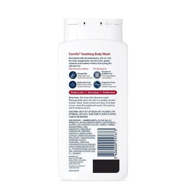 CeraVe Soothing Body Wash - 296ml - Buy Online in Pakistan at Cosmia.pk
