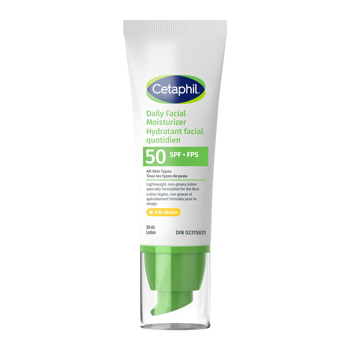 Cetaphil Daily Facial Moisturizer SPF 50 50ml tube - Canadian version