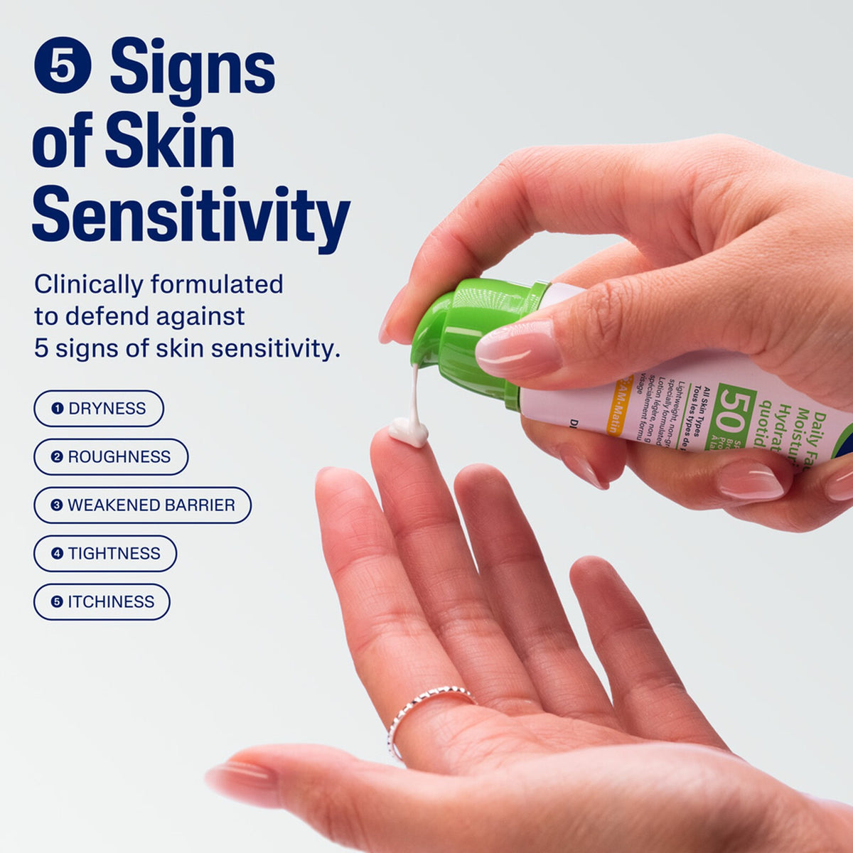 Cetaphil Daily Facial Moisturizer SPF 50 - defends against 5 signs of skin sensitivity