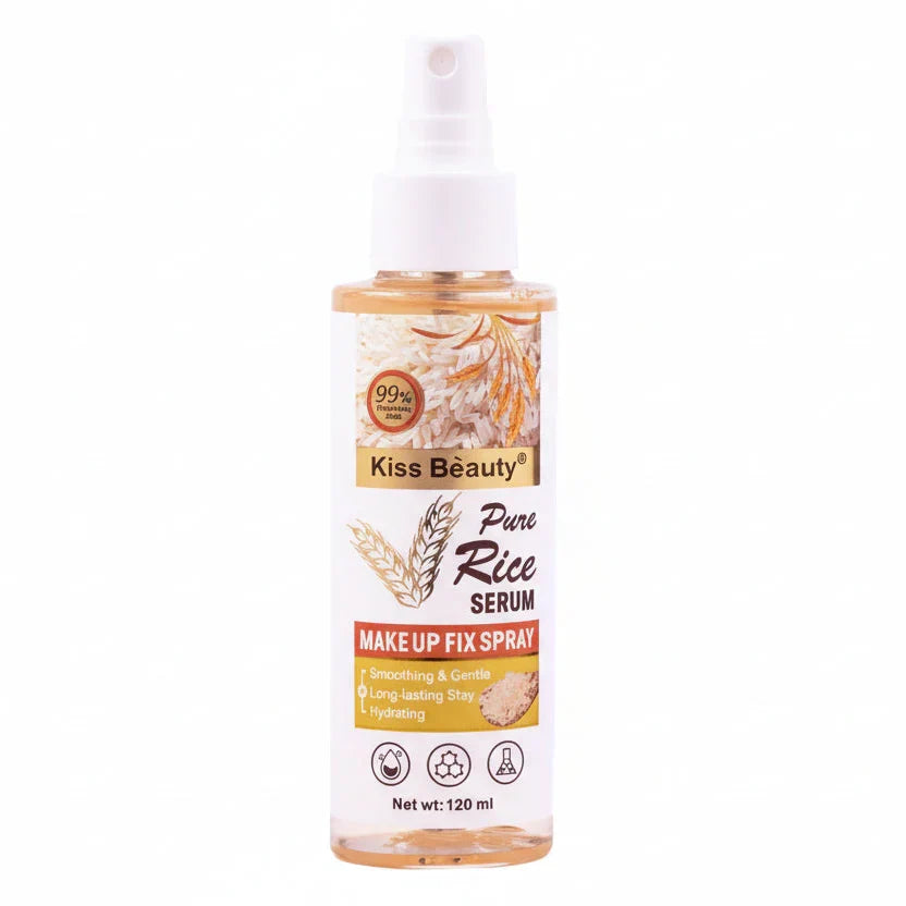Kiss Beauty Pure Rice Serum Make Up Fix Spray - 120ml - Buy Online in Pakistan at Cosmia.pk