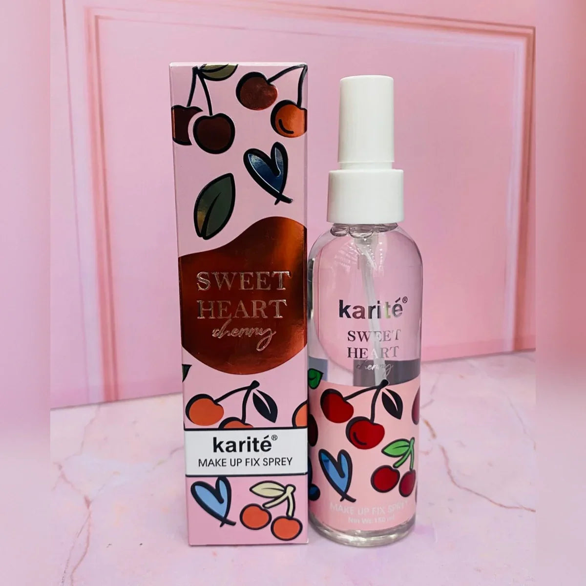 Karité Sweet Heart Cherry Make Up Fix Spray - Buy Online in Pakistan at Cosmia.pk