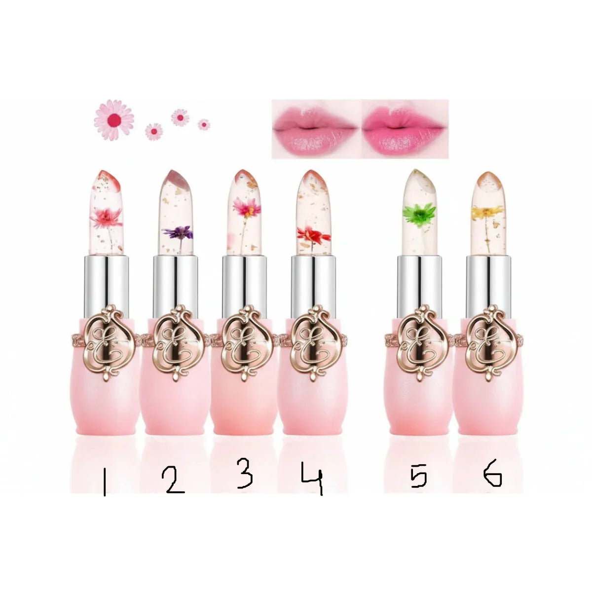 Miss Royal Crystal Flower Jelly Lipsticks - Buy Online in Pakistan at Cosmia.pk