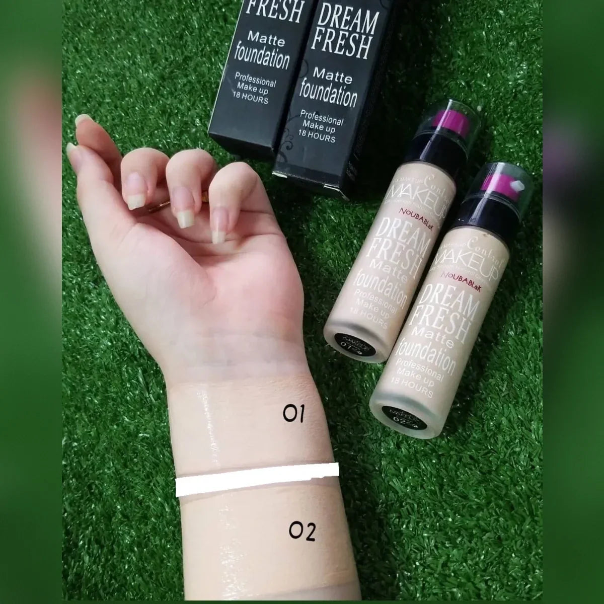 Noubablak Dream Fresh Matte Foundation 18 Hour Professional - Buy Online in Pakistan at Cosmia.pk
