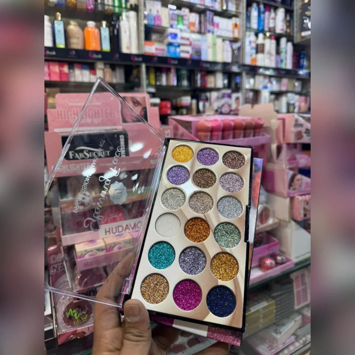 Glowing Face 18 color glitter Eyeshadow Palette - Buy Online in Pakistan at Cosmia.pk