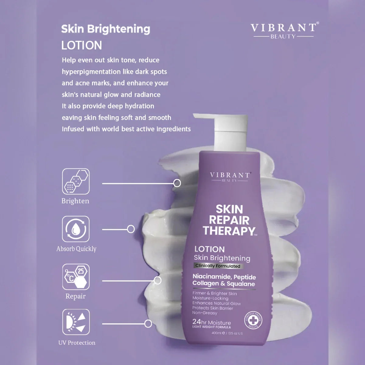 Vibrant Beauty Skin Repair Therapy lotions - 200ml - Buy Online in Pakistan at Cosmia.pk