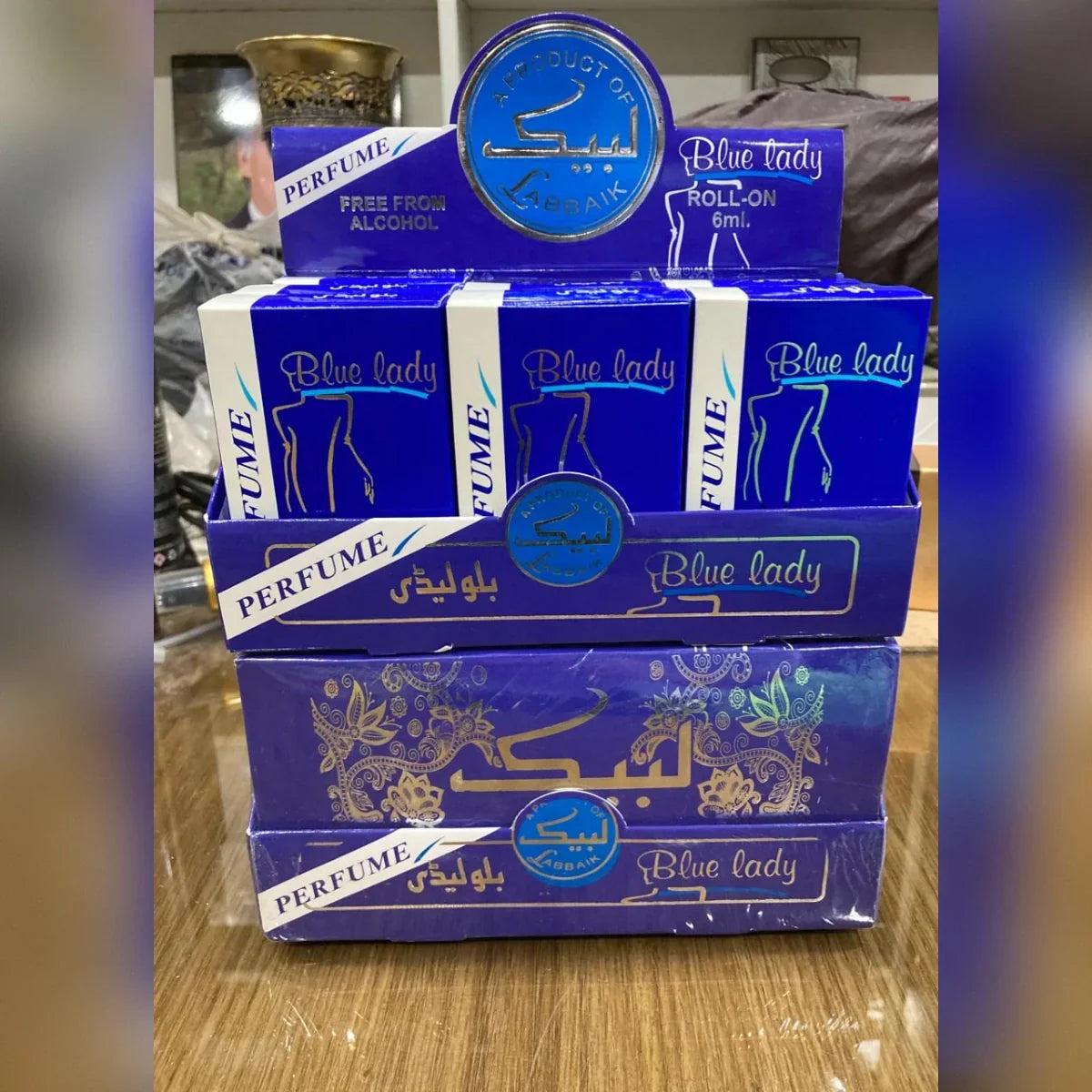 Original labbaik Blue Lady attar With Tasbeeh - 6ml - Buy Online in Pakistan at Cosmia.pk