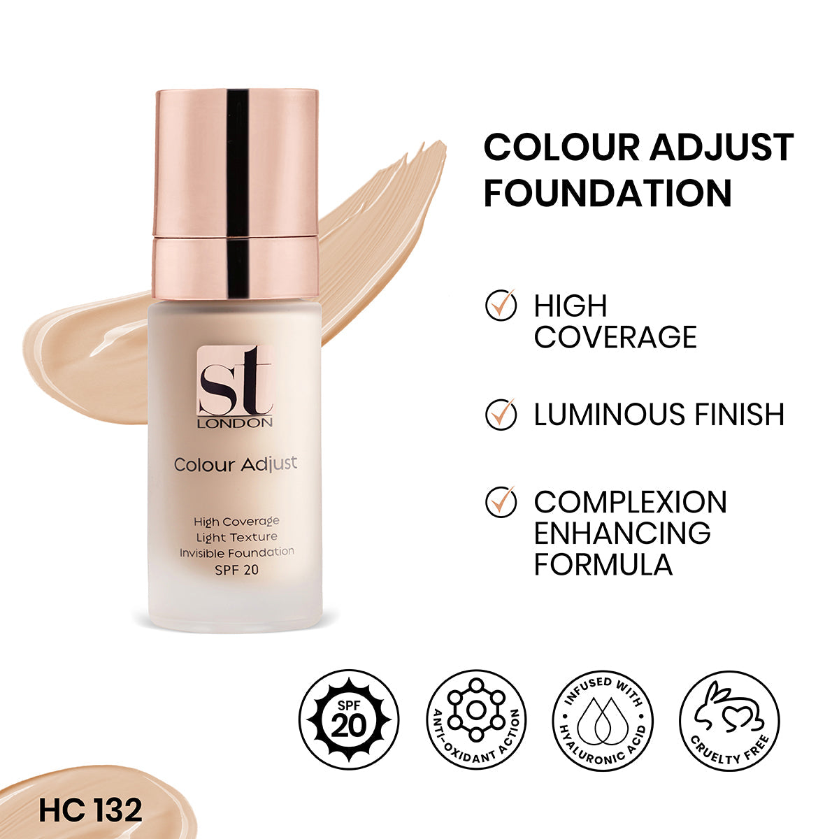 ST London - Colour Adjust High Coverage Foundation - Buy Online in Pakistan at Cosmia.pk