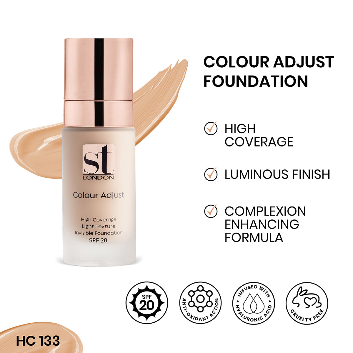 ST London - Colour Adjust High Coverage Foundation - Buy Online in Pakistan at Cosmia.pk