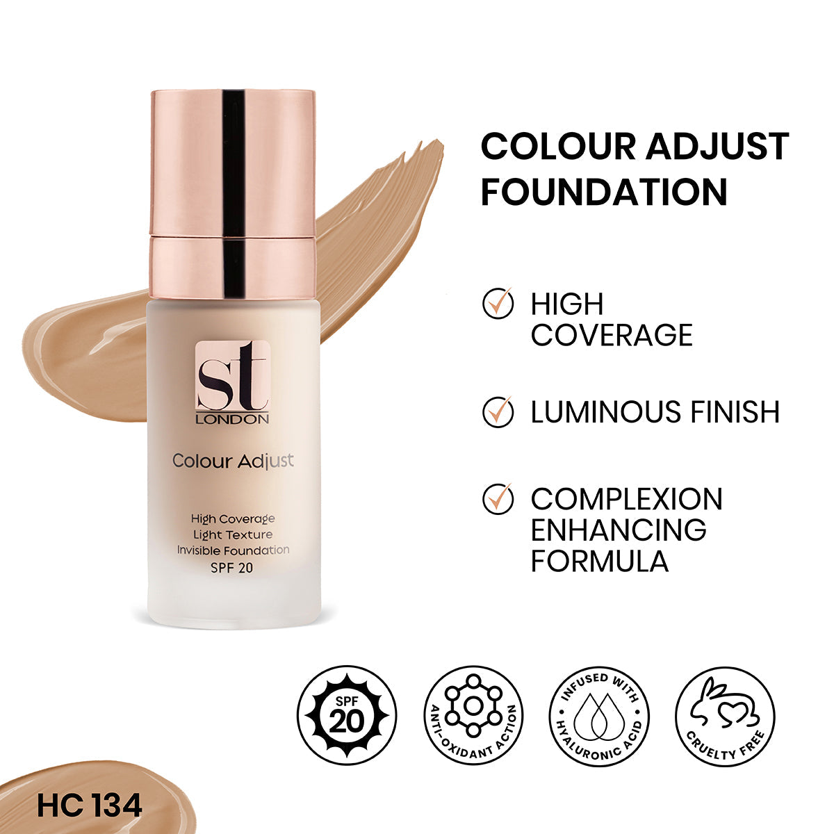 ST London - Colour Adjust High Coverage Foundation - Buy Online in Pakistan at Cosmia.pk